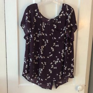 Torrid button back blouse